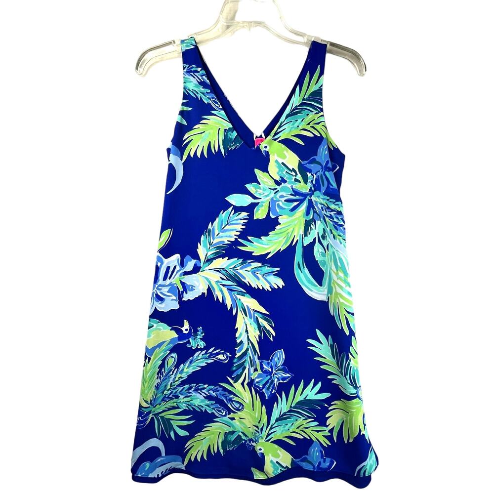 Lilly Pulitzer Reversible Florin dress Nest to Nothing/Twilight blue, size XXS